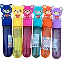 Ayıcık Köpük Baloncuk Üflemeli Köpük Baloncuk Bubbles Köpük Oyuncak Üflemeli Köpük Baloncuk 6'lı