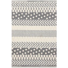 Woolen Halı Venis Bukle Halı 8801 Gri