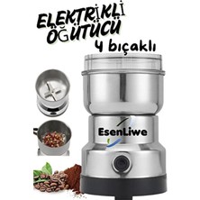 Esenliwe Kahve & Baharat Öğütücü Paslanmaz Çelik Fişli Öğütücü - Parçalayıcı