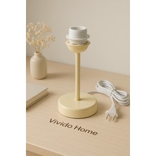 Vivido Home Modern Abajur Ayağı, Krem
