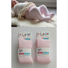 Esinti Fındık Bebe Yeni Doğan Pamuklu Bebek Külotlu Çorap 2 Çift Unisex Kız Bebek Külotlu Çorap