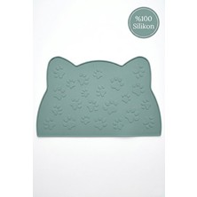 Siliconly %100 Silikon Kokusuz Plastik ve Pvc Içermez Kedi Beslenme Paspası Kedi Mama Matı