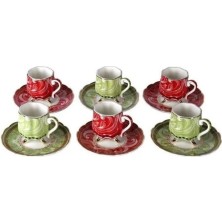 6'lı Ayaklı Kahve Fincanı Seti, Şık ve Kullanışlı Tasarım