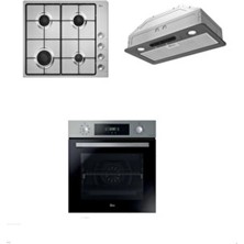Hoover 3'lü Ankastre Set Gaz Ocaklı Inox (HO3158IN-HHW6LMX/TK -HPY6SGTK )
