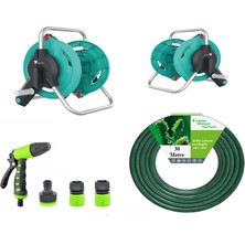 Venoa Meteor VDZ30 Kırılmaz Örgülü Makaralı Bahçe Su Hortumu 30 mt 6 Parça