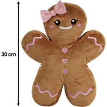 Petrichor Çok Renkli Kurabiye Kız Peluş 30 cm Kadınlar için Yumuşak Malzeme ile Eğlenceli Hediye