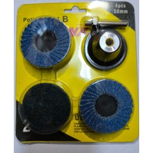 Ctn Paltava 4 Parça Pimli Flap Zımpara Seti