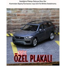 Bebeym Volvo XC90 Oyuncak Araba - Volvo XC90 Metal Araba - Kişiye Özel Hediye - Gri
