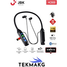 Tekmakg Bluetooth Kulaklık Boyun Askılı W2800 Aı Music Eq 500 Saat Pil