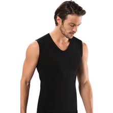 Erdem Erkek V Yaka Sıfır Kollu Pamuklu 6'lı Paket Atlet 1118