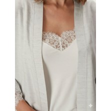 Godewo Kadın Sabahlık Atletli Pijama Takımı