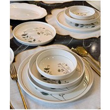 Onedekor 24 Parça Lotus Arte Porselen Yemek Takımı