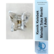 Dasemura Kemik Kelebek Mandal Toka Renkli 1 Adet