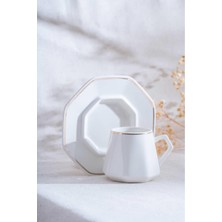 Elera Gold 6'lı Kahve Fincan Takımı, Şık ve Zarif Tasarım