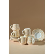 6 Kişilik Kahve Fincanı, 90 Ml, Şık ve Modern Tasarım