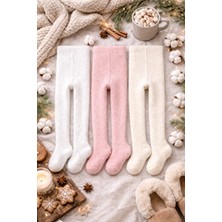 Pico Baby 3'lü Düz Renkli Havlu Kumaş Külotlu Çorap Kadın Beden 12-18 Ay