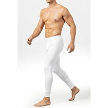 RizzUP Unisex Beyaz Dar Kesim Termal Performans Taytı – Soğuk Havalar & Spor Kullanımı 2607073