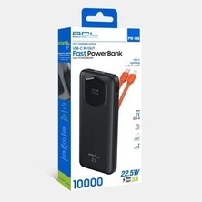 Acl 10000 Mah 2xusb 1xpd Hızlı Şarj 22.5W Type-C Lightning Powerbank PW-139