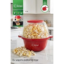 Kiwi KPM-7407 Mısır Patlatma Makinesi | 5 Dakikada Hızlı Patlatma, Otomatik Karıştırma, Kapak&kase