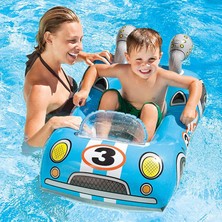 Toha Intex Araba Figürlü Şişme Deniz Yatağı 3 + Yaş | Şişme Deniz Botu 107 x 67 cm