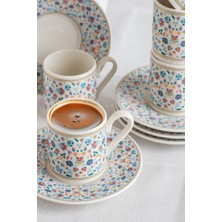 Turquesa 6 Kişilik 12 Parça Kahve Fincanı Takımı