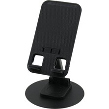 Go İthalat METAL DÖNER TABANLI AKROBAT MASA ÜSTÜ TELEFON TUTACAK SİYAH PLASTİK (3791)