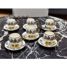 Şık 6'lı Kahve Fincan Takımı, Zarif ve Dayanıklı Tasarım