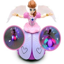 Brother Toys Frozen Elsa Angel Girl Pilli Oyuncak Bebek Pembe Dans Eden Sesli Işıklı Şarkı Söyleyen