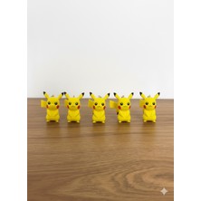 Crealis 5 Li Pikachu Anahtarlık Seti - 3D Yazıcı Üretimi Özel Koleksiyon
