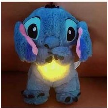 Nefes Alan Peluş Uyku Arkadaşı Stitch Mavi Renk
