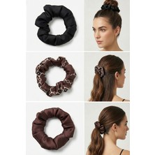 Tarzını Seç Kadın Fendy Dijital Baskılı Simit Toka 3’lü Set – 10 cm Çap