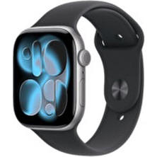 Apple Watch Series 11 Gps 46MM Space Grey Aluminium Case With Black Sport Band - M/l MEV44TU/A