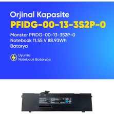 Ümit Maker Monster PFIDG-00-13-3S2P-0 Notebook 11.55 V 88.93Wh Batarya – Orjinal Uyumlu, Yüksek Performanslı