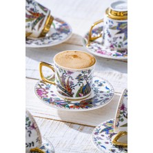 Şık 6 Kişilik Kahve Fincanı Takımı, 90 Ml, Modern ve Zarif Tasarım
