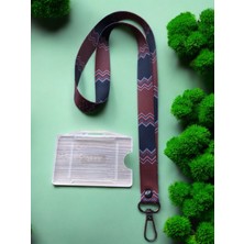 Staffy Lacivert Bordo Tasarım Yaka Ipi ve Kartlık