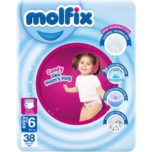 Belle Fusion Mey Ithalat®   Külot Bez Jumbo Paket 6 Beden 15+ kg 38 Adet