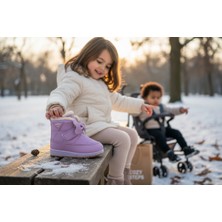 Bebek Sepeti 341 Kız Lila Renk Içi Kürklü Bot