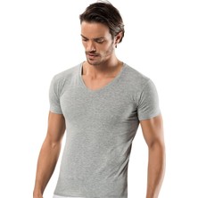 Erdem Erkek V Yaka Kısa Kollu Pamuklu 6'lı Paket Atlet 1119