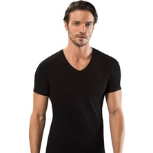 Erdem Erkek V Yaka Kısa Kollu Pamuklu 6'lı Paket Atlet 1119