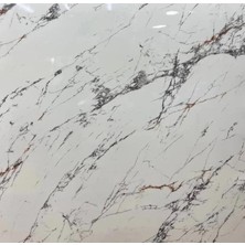 Durukar Beyaz Mermer Desenli Yapışkanlı Kaplama Kağıdı Büyük Boy 5 Metre