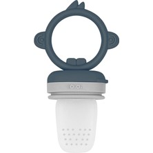 Belle Fusion Mey Ithalat®   Silikon Püre Meyve Sebze Emziği Deep Blue / Powder Grey