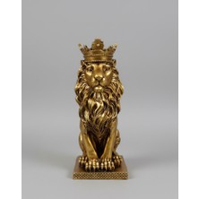 Modern Aslan Figürlü Biblo