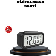 Belle Fusion Mey Ithalat® Sensörlü Dijital Masa Saati Alarm ve Sıcaklık Göstergeli
