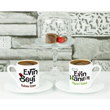 Kişiye Özel Ikili Kahve Fincanı Seti, Şık ve Özel Tasarım