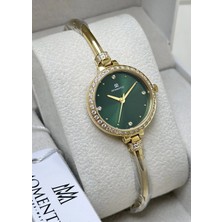 Momentus Orijinal Su Geçirmez Yeşil Kadran 2 Yıl Garantili Kadın Kol Saati ILKSS408G-15SG