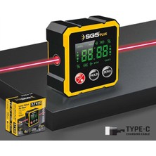 Belle Fusion Mey Ithalat® Sgs 5431 Lazer Dijital Açı Ölçer Mıknatıslı