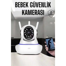 Belle Fusion Mey Ithalat® Wifi Kamera Ev Kamerası Gece Görüşlü Kablosuz Bebek Izleme Kamerası