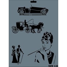 Belle Fusion Mey Ithalat® Rich New Seri N-148 Stencil 35X25 cm