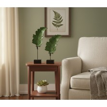 Estetik ve Modern Tasarım: Dekoratif Yaslı Yaprak Biblo Seti