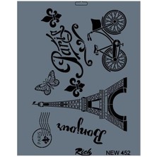 Belle Fusion Mey Ithalat® Rich New Seri N-452 Stencil 35X25 cm